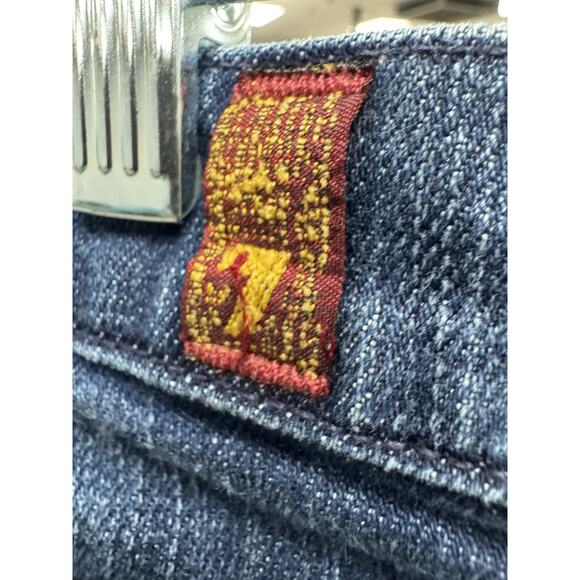 7 For All Mankind Women's 30 High Waist Vintage Bootcut Jeans Dark Wash Casual - Picture 3 of 12